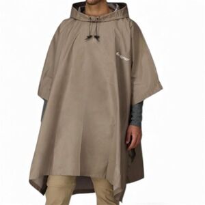 Unisex frogg toggs Ultra-Lite2 Rain Poncho one size khaki color never used